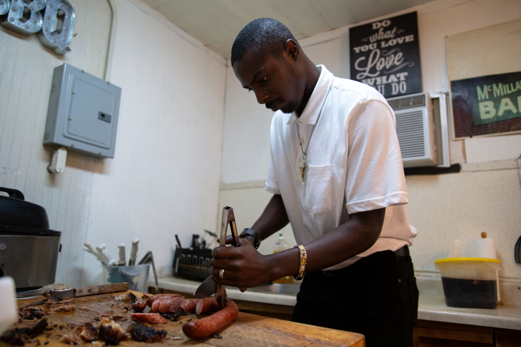 Johnny Smith, pitmaster.